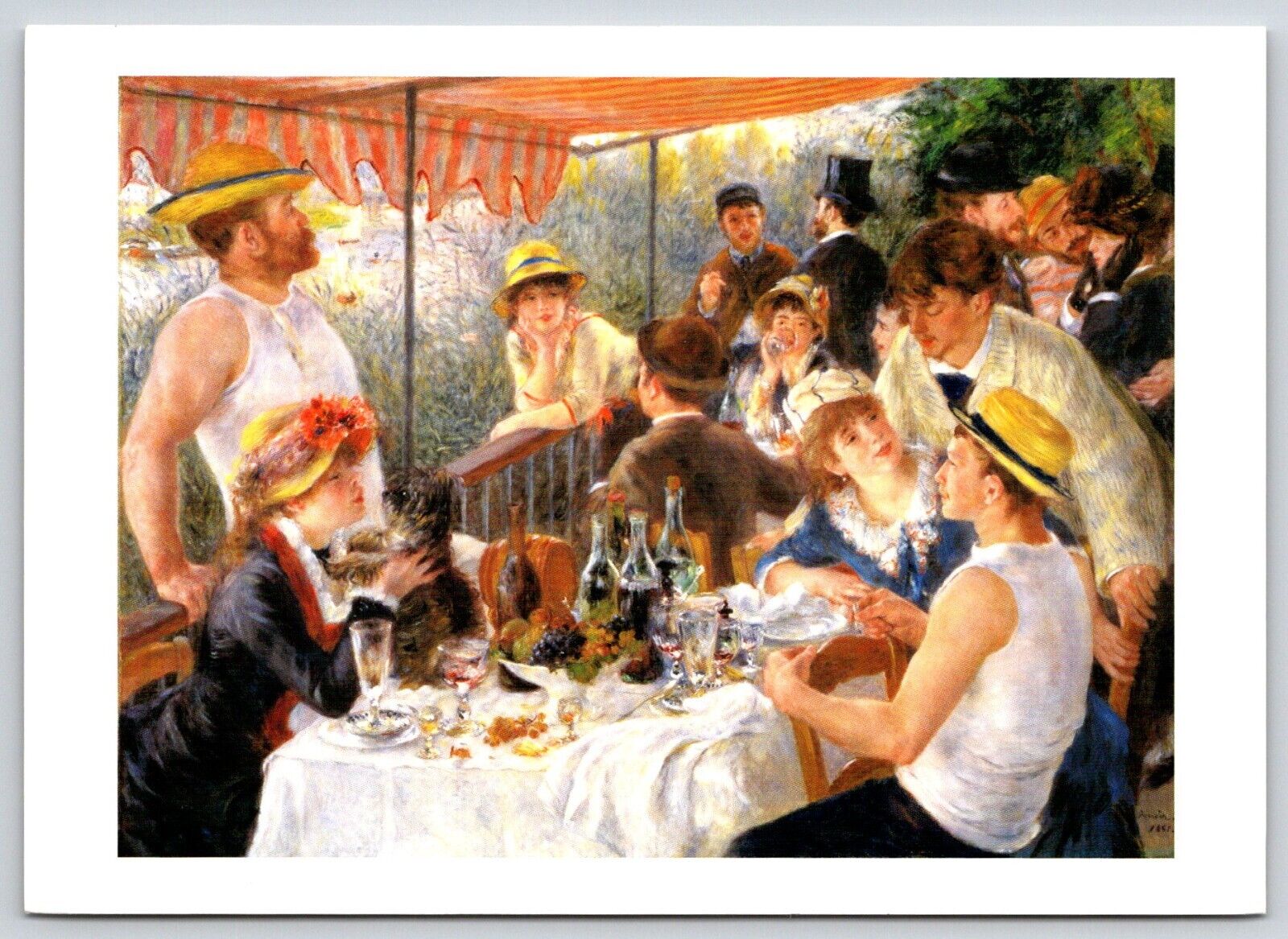 Postcard Art Pierre Auguste Renoir Luncheon Of The Boating Party