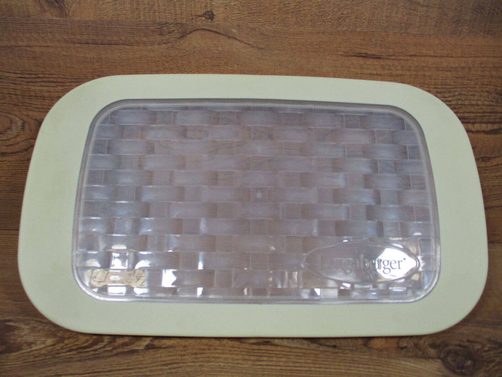 Longaberger Woven Cover 2qt. Baking Dish 13 1/2 x 7 3/4  Rectangle Silicone Lid