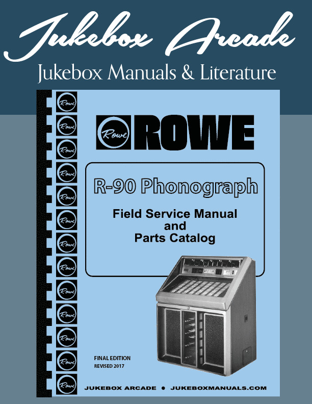 NEW Rowe R-90 Complete Phonograph Service & Parts Manual & Troubleshooting Guide