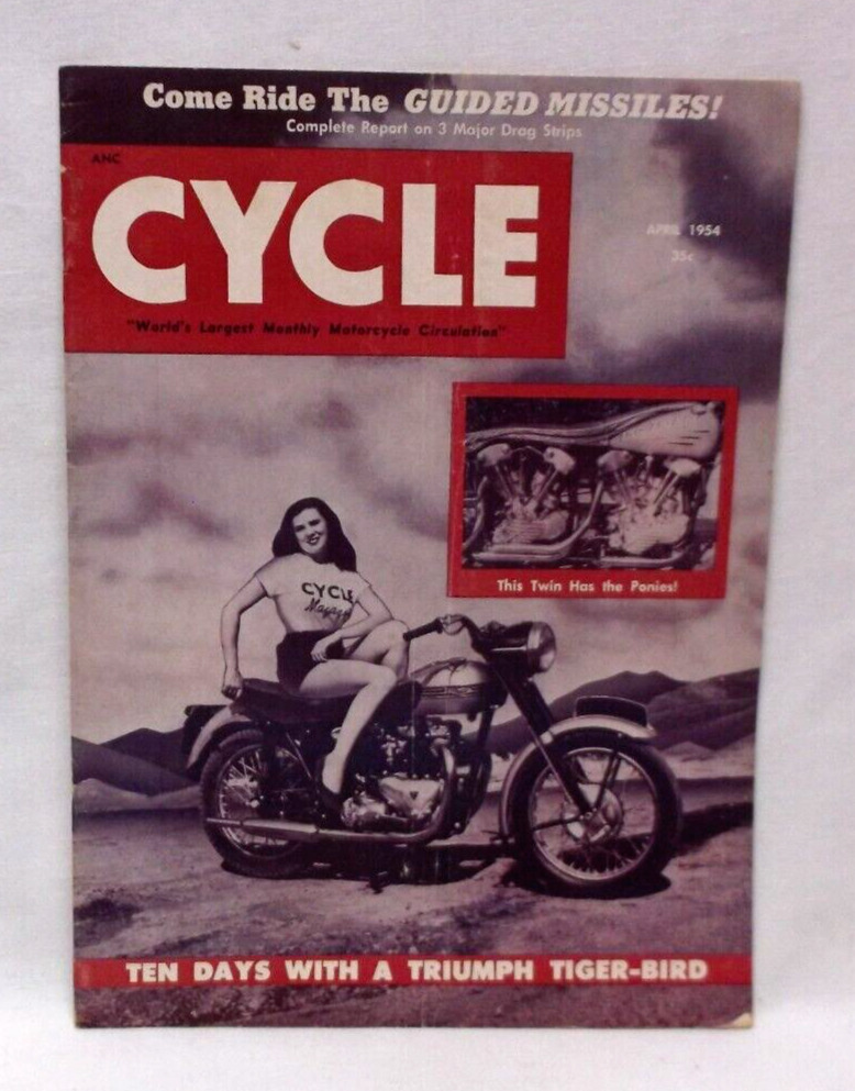 Cycle 1954 Motorcycle Magazine Triumph Tiger-Bird Guided Missiles