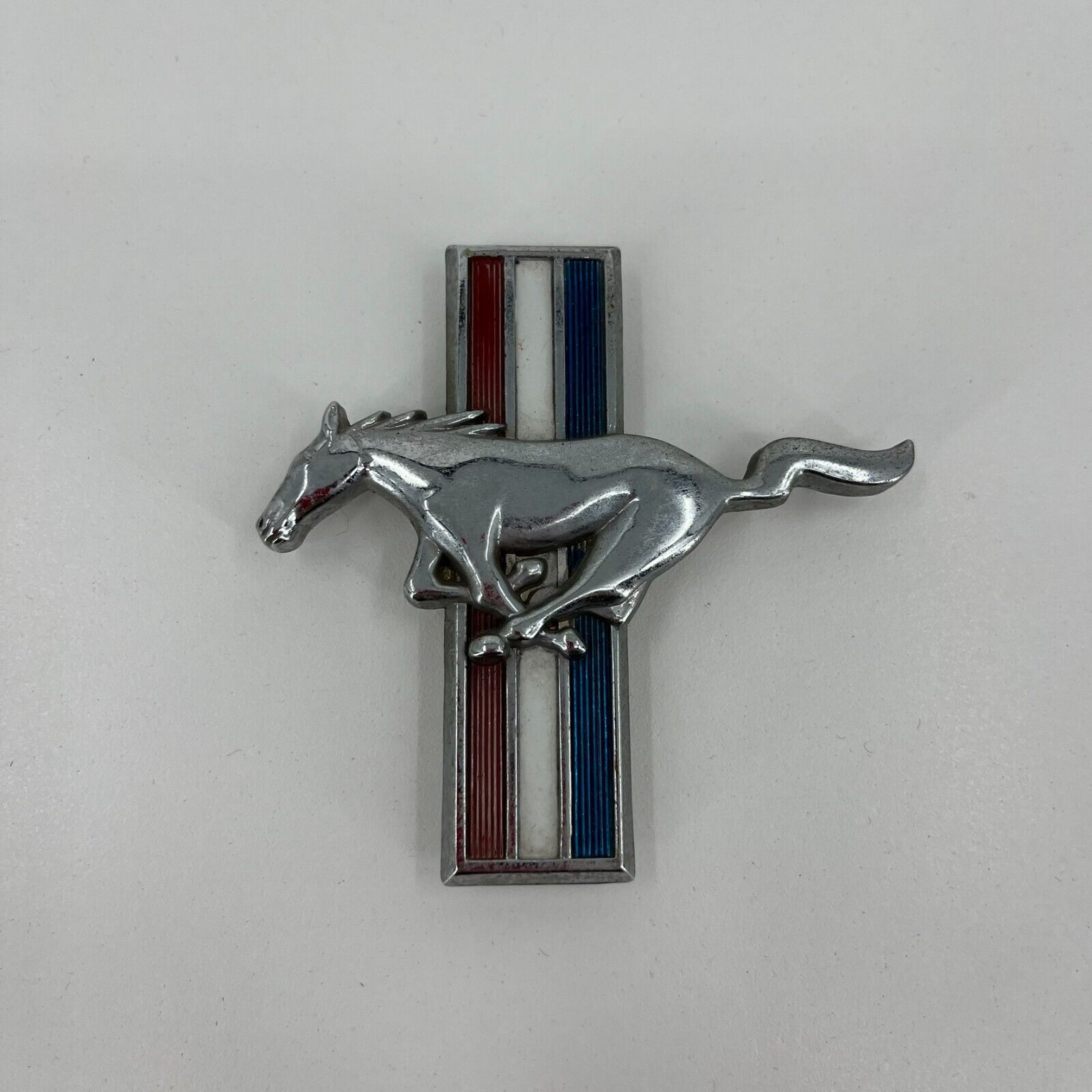 Vintage 1960's Ford Mustang Metal Horse Emblem Original OEM USA Muscle