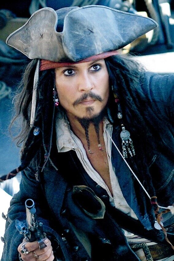 Johnny Depp Pirates 24x36 Poster inch premium quality poster on 280gsm archival 