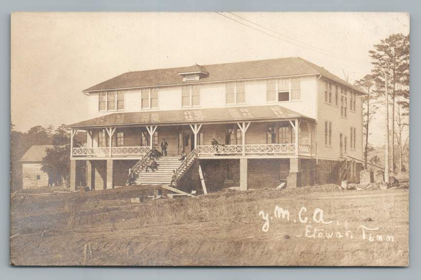 Etowah Tennessee YMCA Photo RPPC Rare Antique Photo UDB McMinn County TN 1908