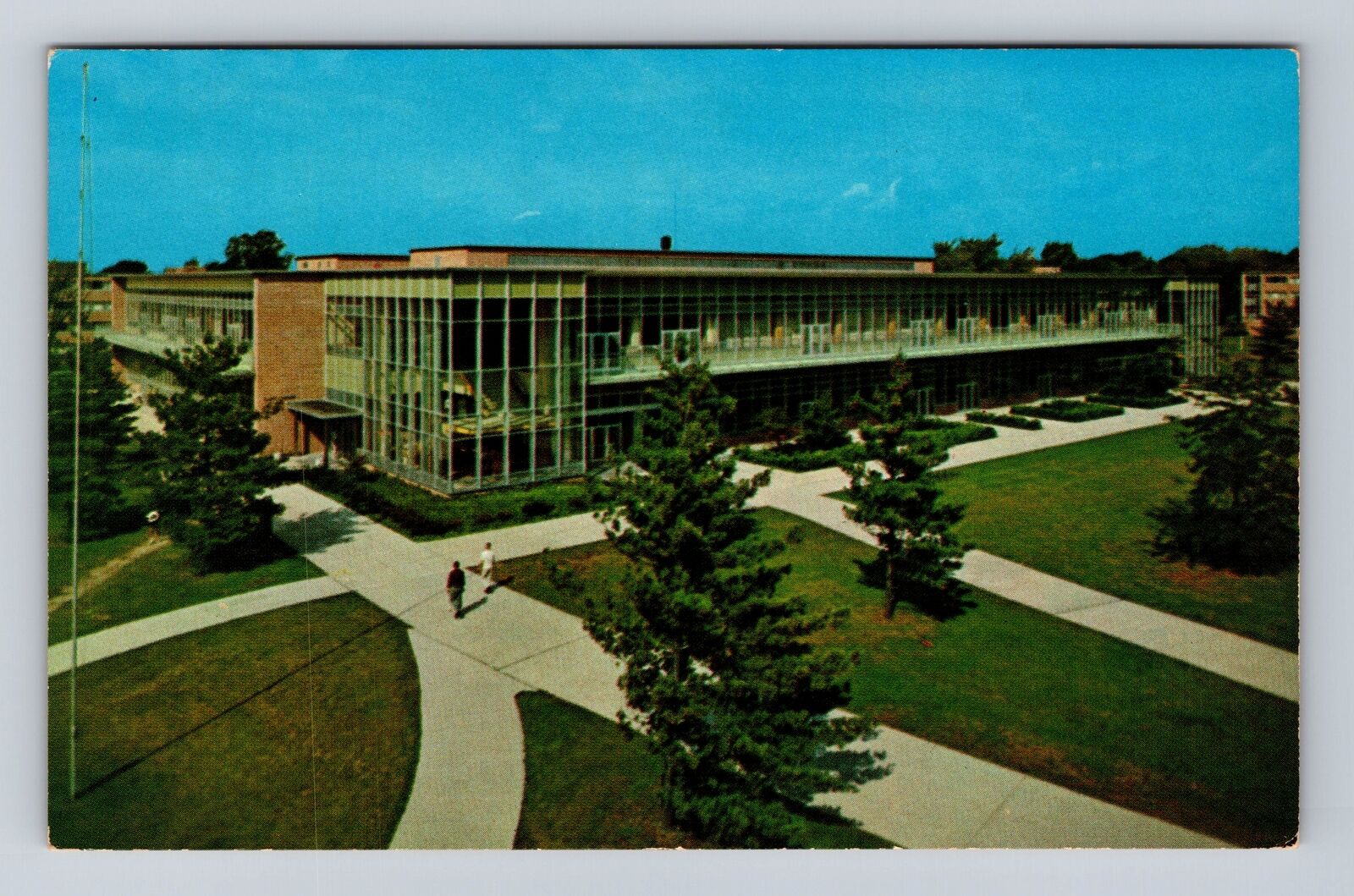 East Lansing MI-Michigan State, University Brody Hall Vintage Souvenir Postcard