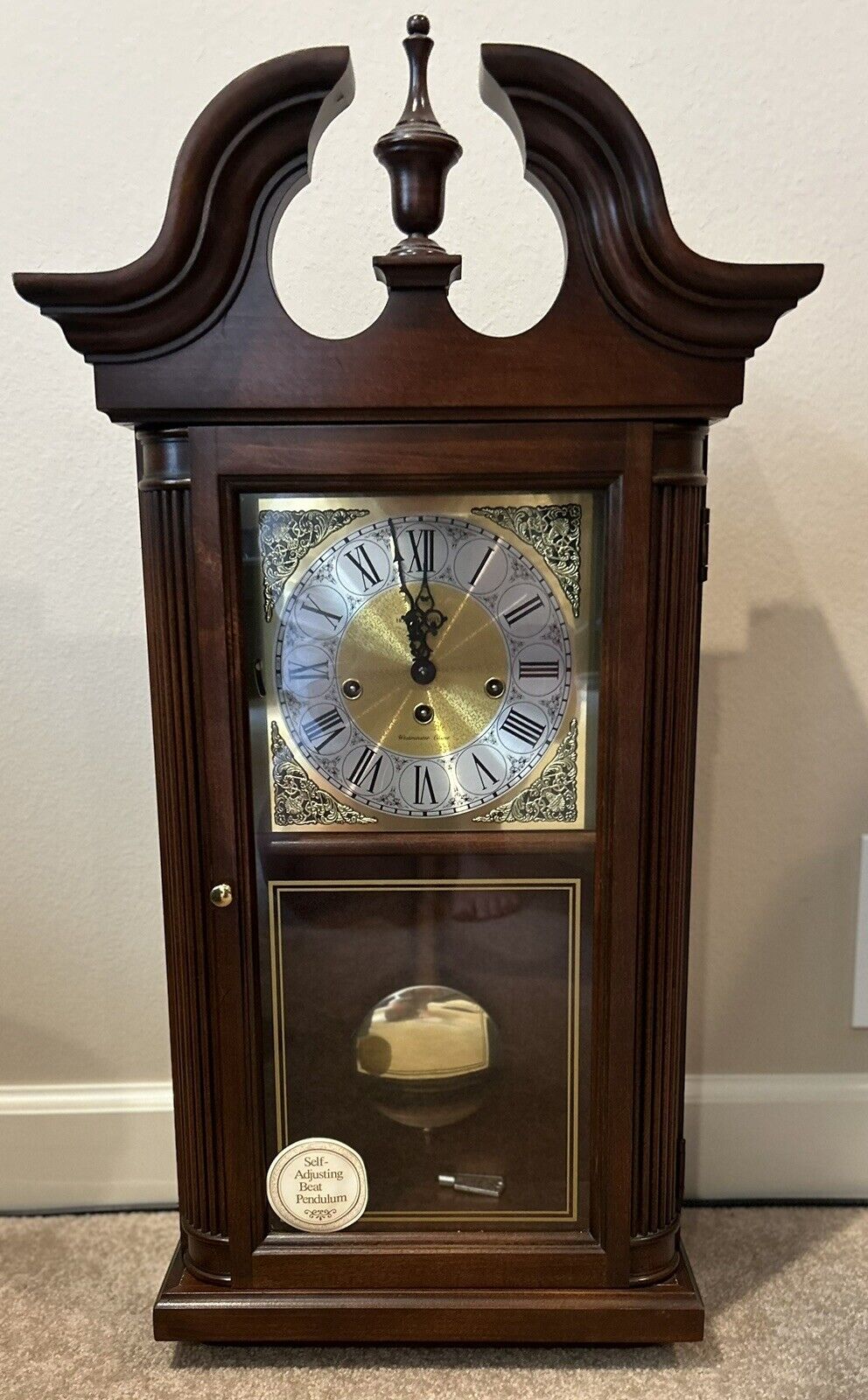 RARE Howard Miller Westminster Chime Wall Clock 613-424