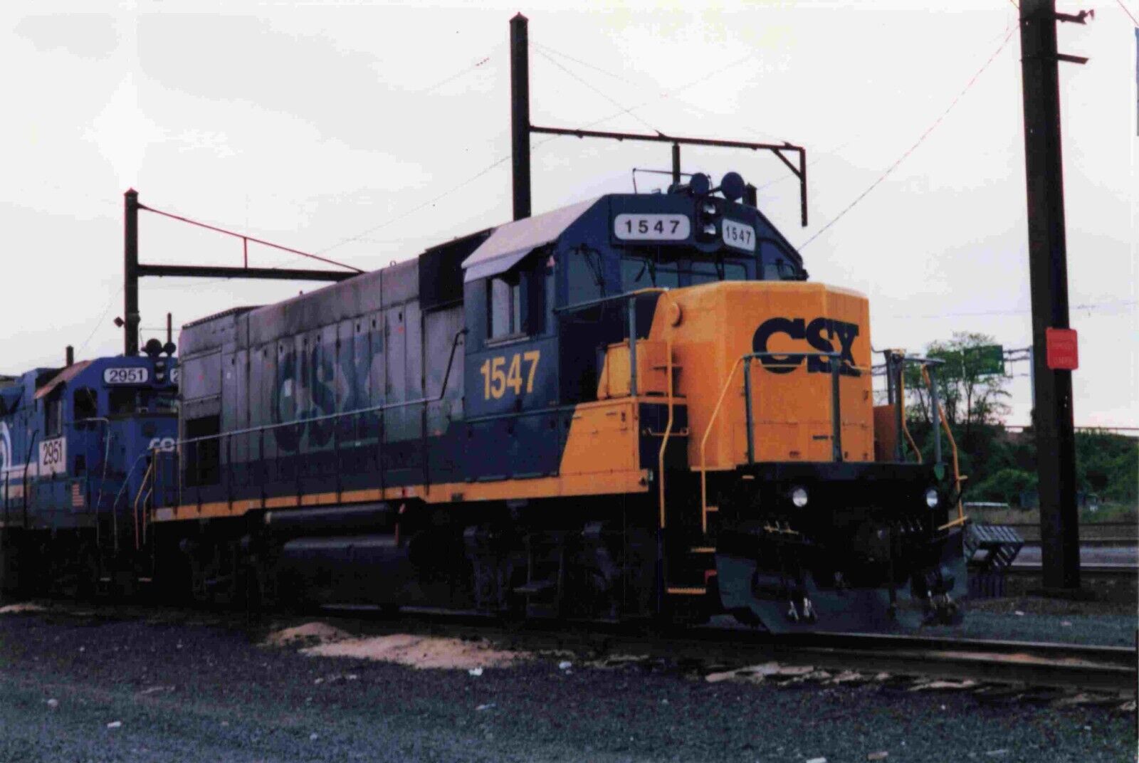 Train Photo - CSX Locomotive Vintage 4x6 #7115