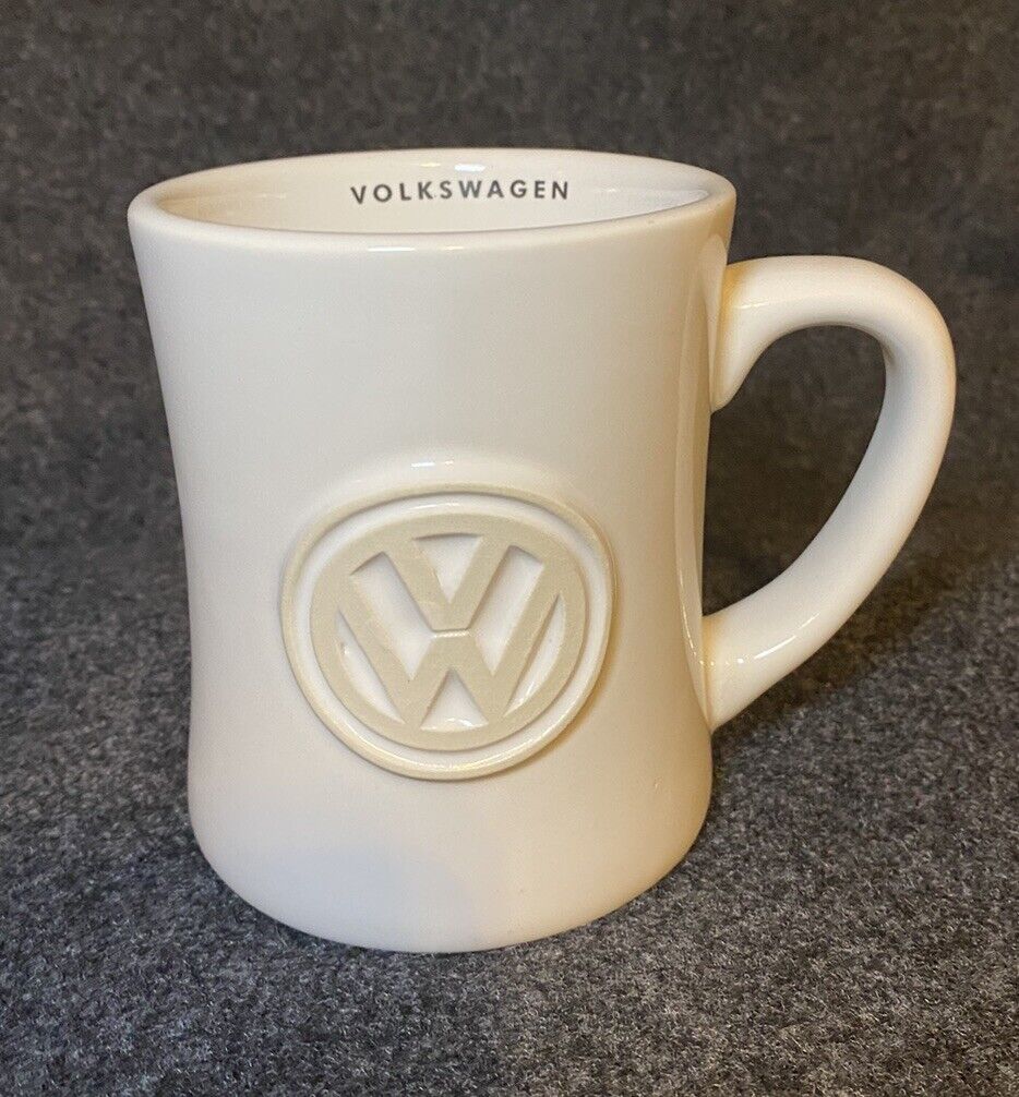 Ceramic Volkswagen Coffee Mug Embossed Logo Made in USA
