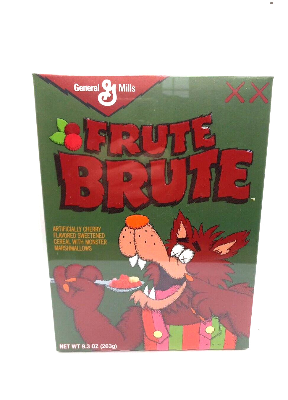KAWS x Monsters Limited Edition Frute Brute Cereal with acrylic display box