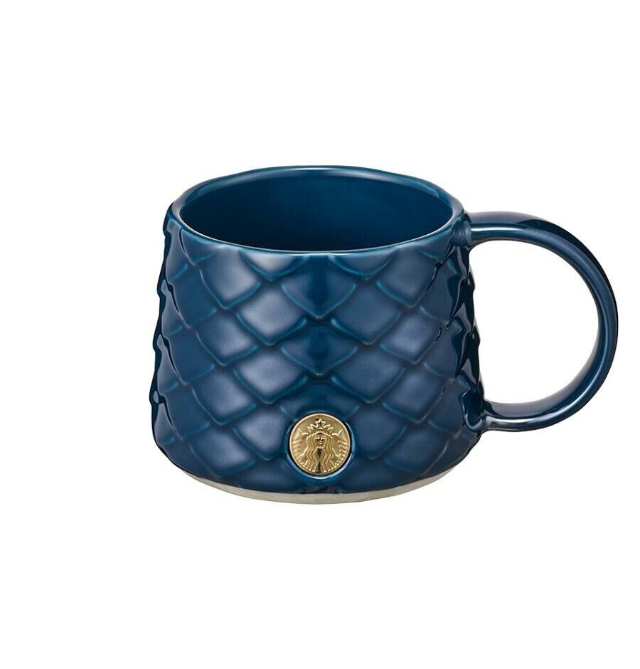 Starbucks Korea 2024 24 Dragon Blue Scale Mug 355ml