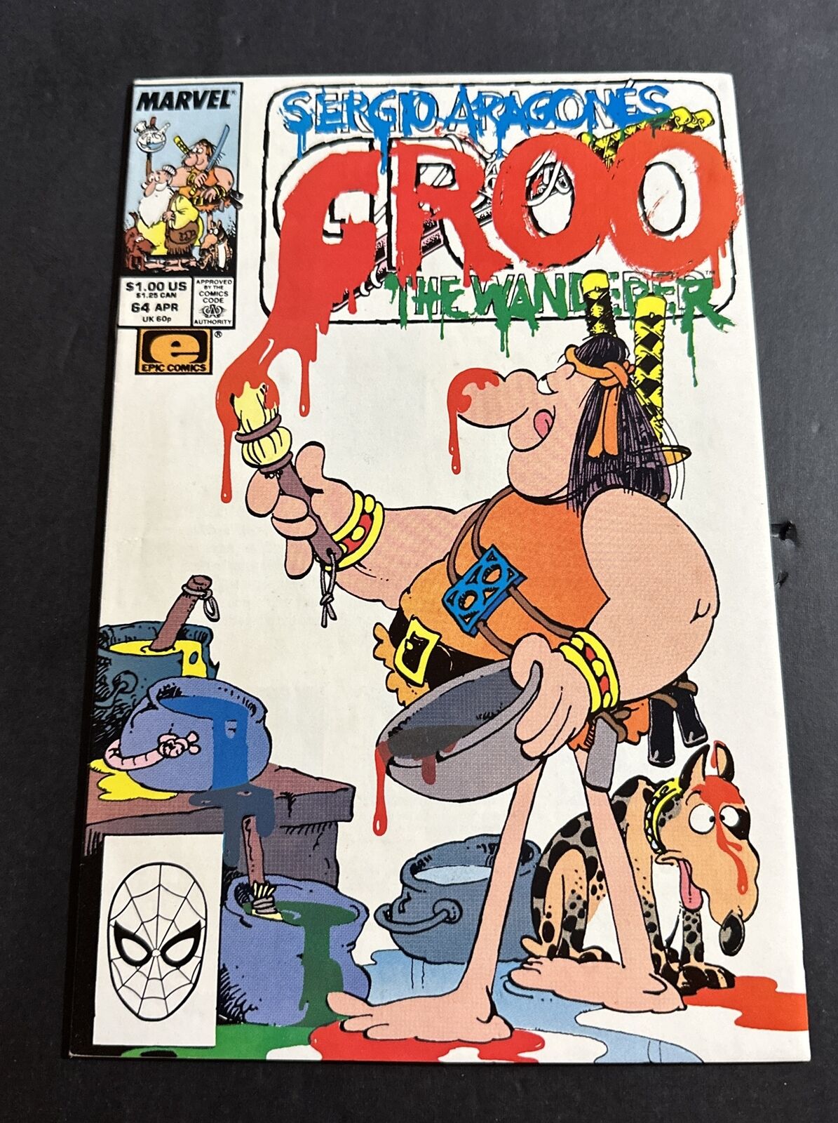 SERGIO ARAGONE\'S GROO THE WANDERER #64     Marvel Comics 1990   | 8.0     J-2