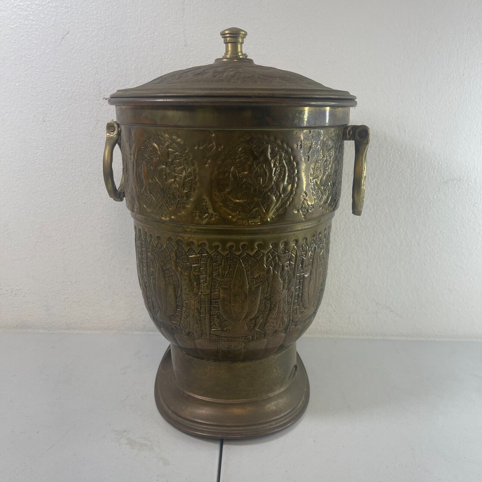 Vintage Morocan Bronze Retro Ice Bucket Early/Mid 1900s RARE