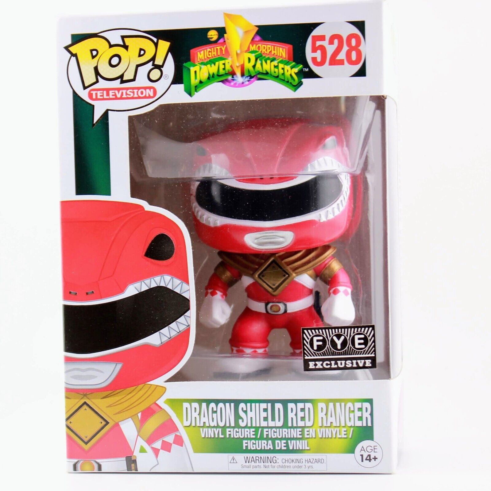 Funko Pop Power Rangers - Dragon Shield Red Ranger - FYE Exclusive - #528