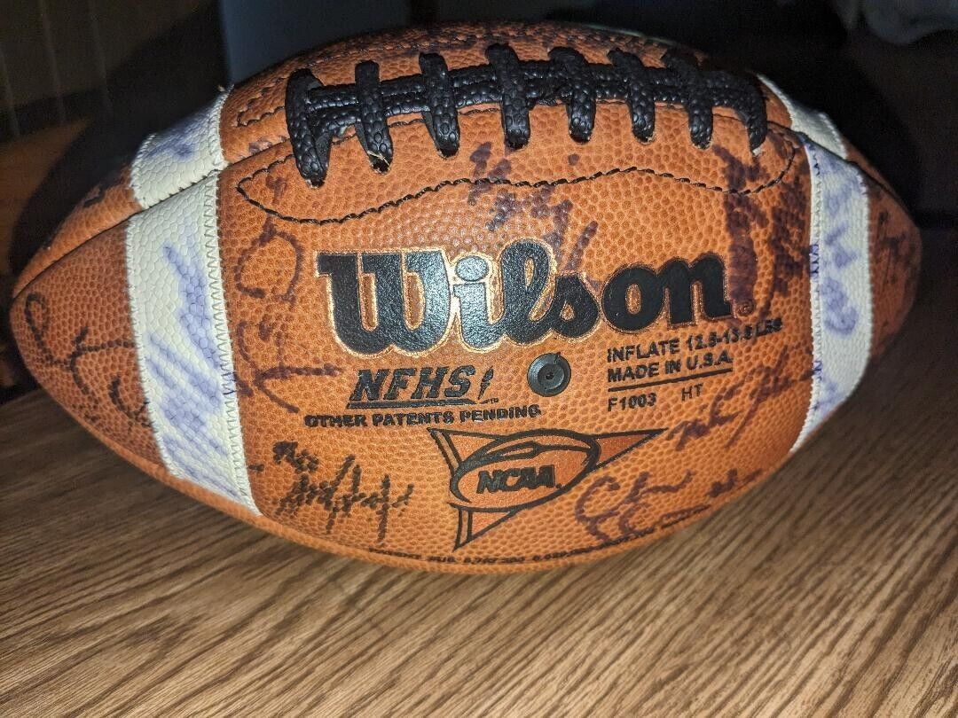 Vintage Winona State University 2005 team signed football REDUCED TO SELL