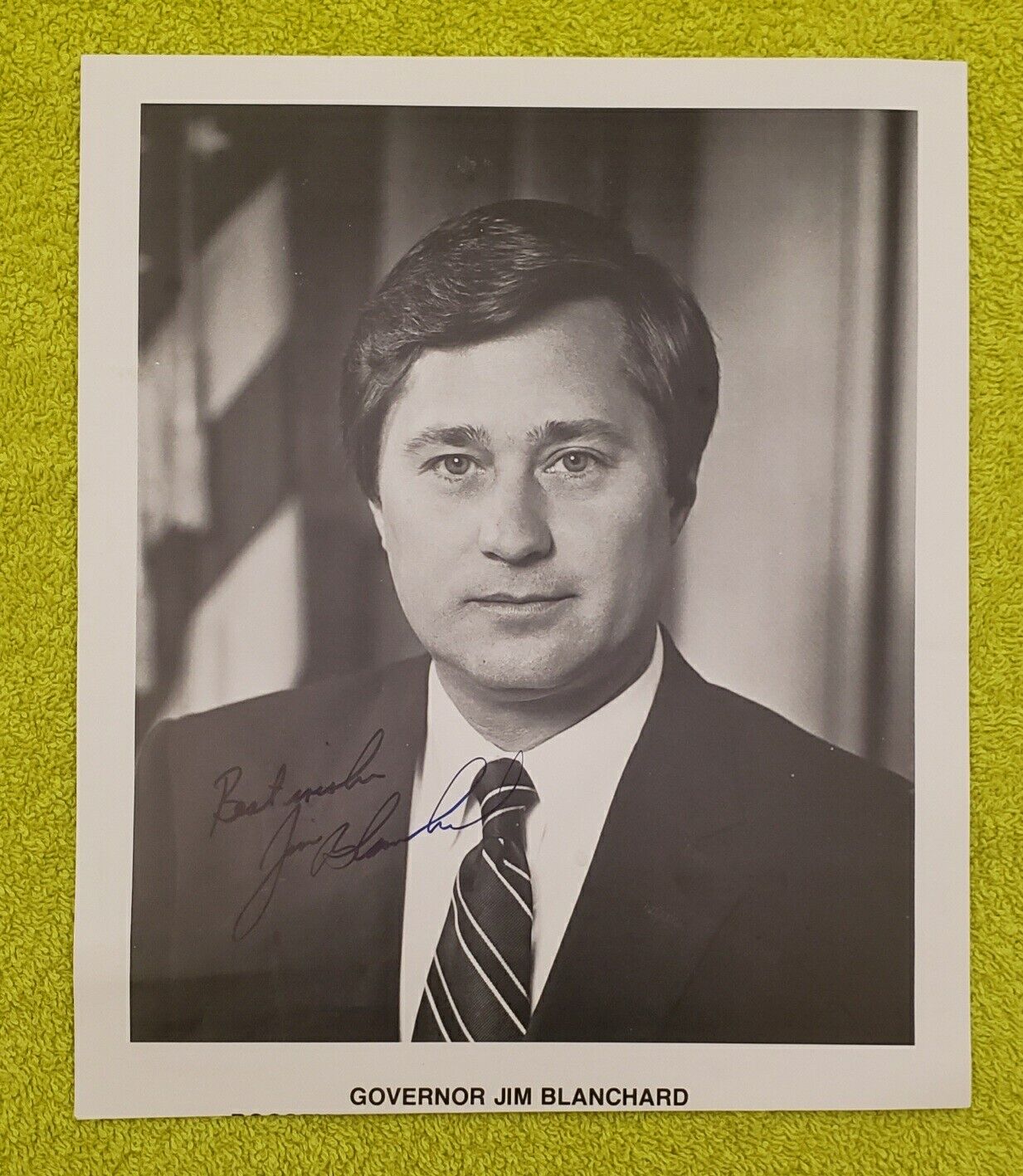 Governor James (Jim) J. Blanchard Signed Photo