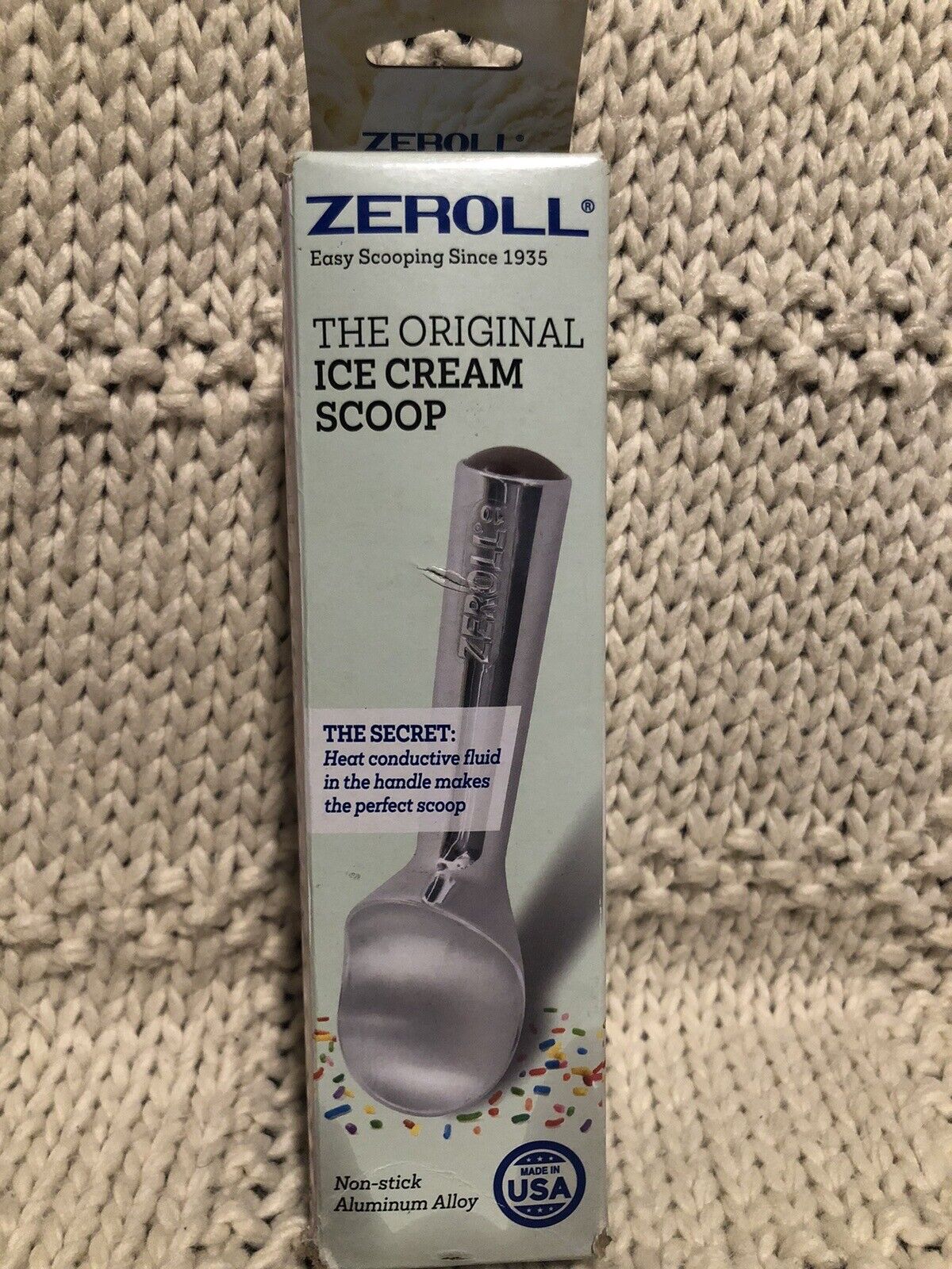 Zeroll Original Ice Cream Scoop 1010 Nonstick Aluminum Brown Cap NEW