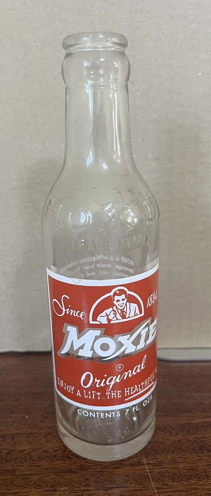 vintage moxie soda bottle