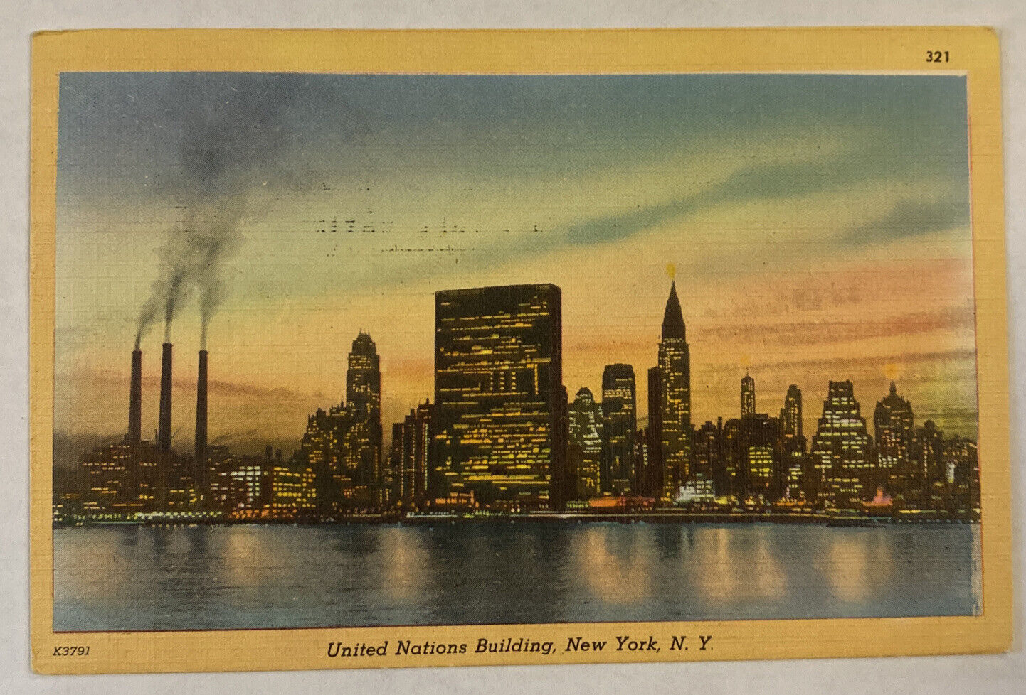 Vintage Postcard, United Nations Building, New York City, New York