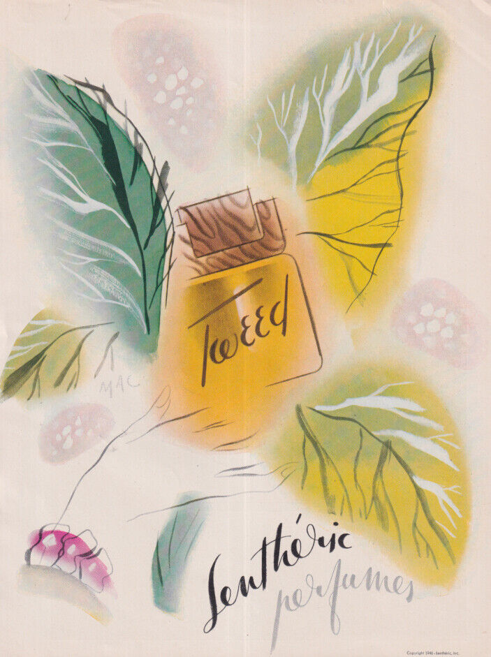Tweed Perfume by Lethéric ad 1946 GL