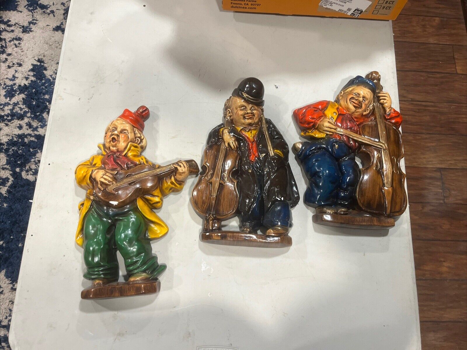 3 Vintage Characters With Instruments