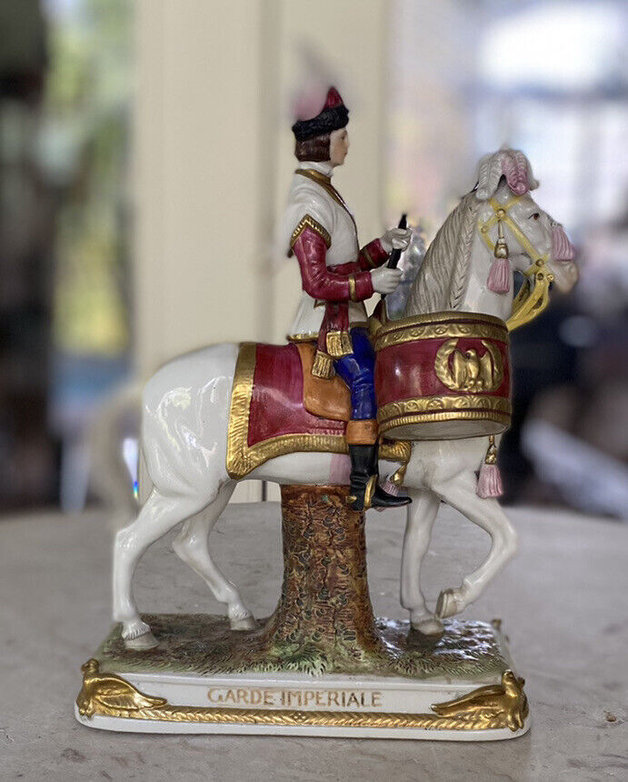 Scheibe Alsbach Porcelain Drummer Figurine Napoleon's Imperial Guard German Mark