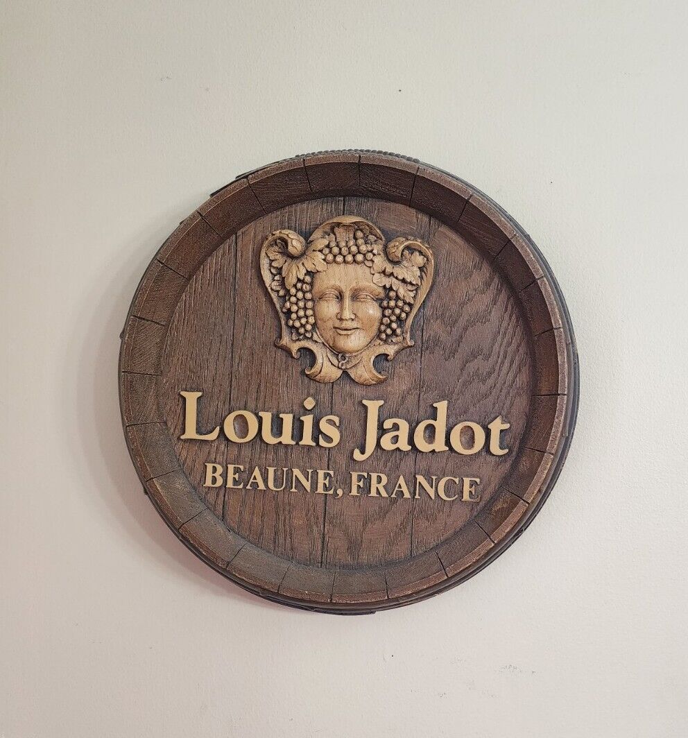 Louis Jadot Beaune France Wine Advertising Barrel Cask 3D Wall Round Sign 