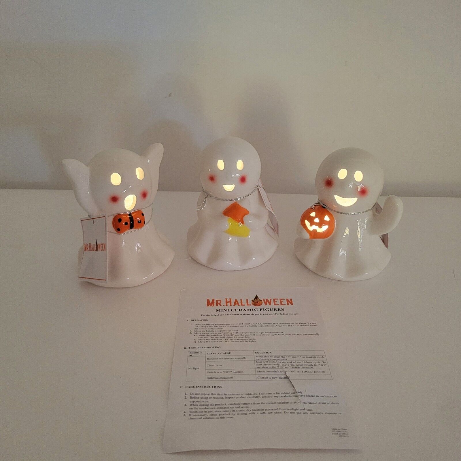Mr. Halloween Mini Ceramic Lighted 4\