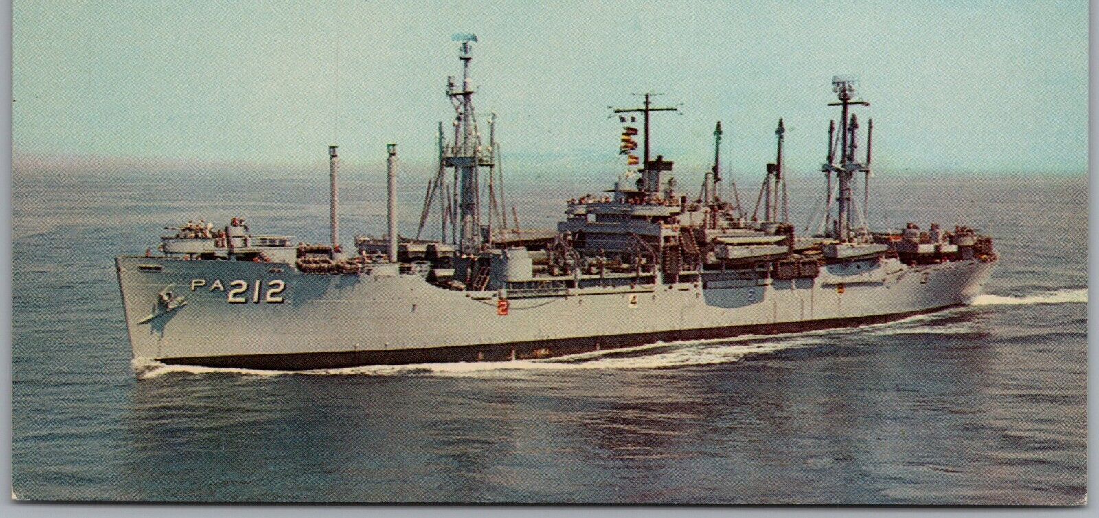 USS Montrose APA-212 Navy Ship Postcard W189