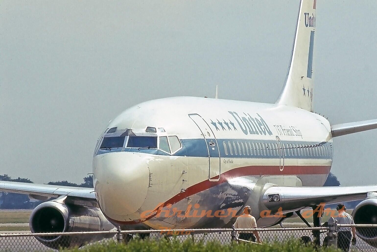 United Airlines Boeing 737-222 N9071U at SBN in June 1975 8\