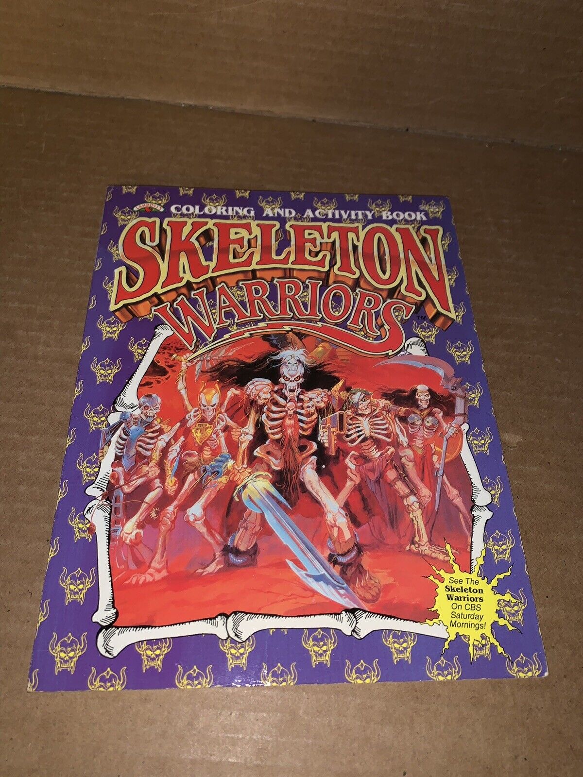 Vintage 1994 Skeleton Warriors Coloring Book New