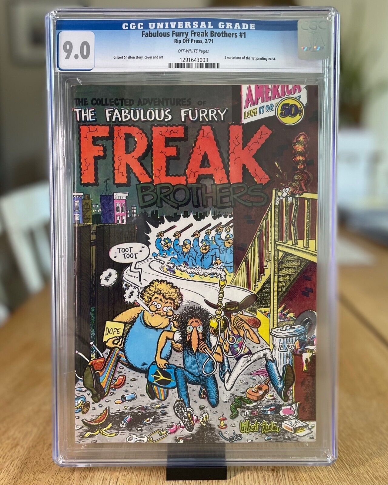 The Fabulous Furry Freak Brothers #1 (Rip Off Press, 1971) First Print CGC 9.0