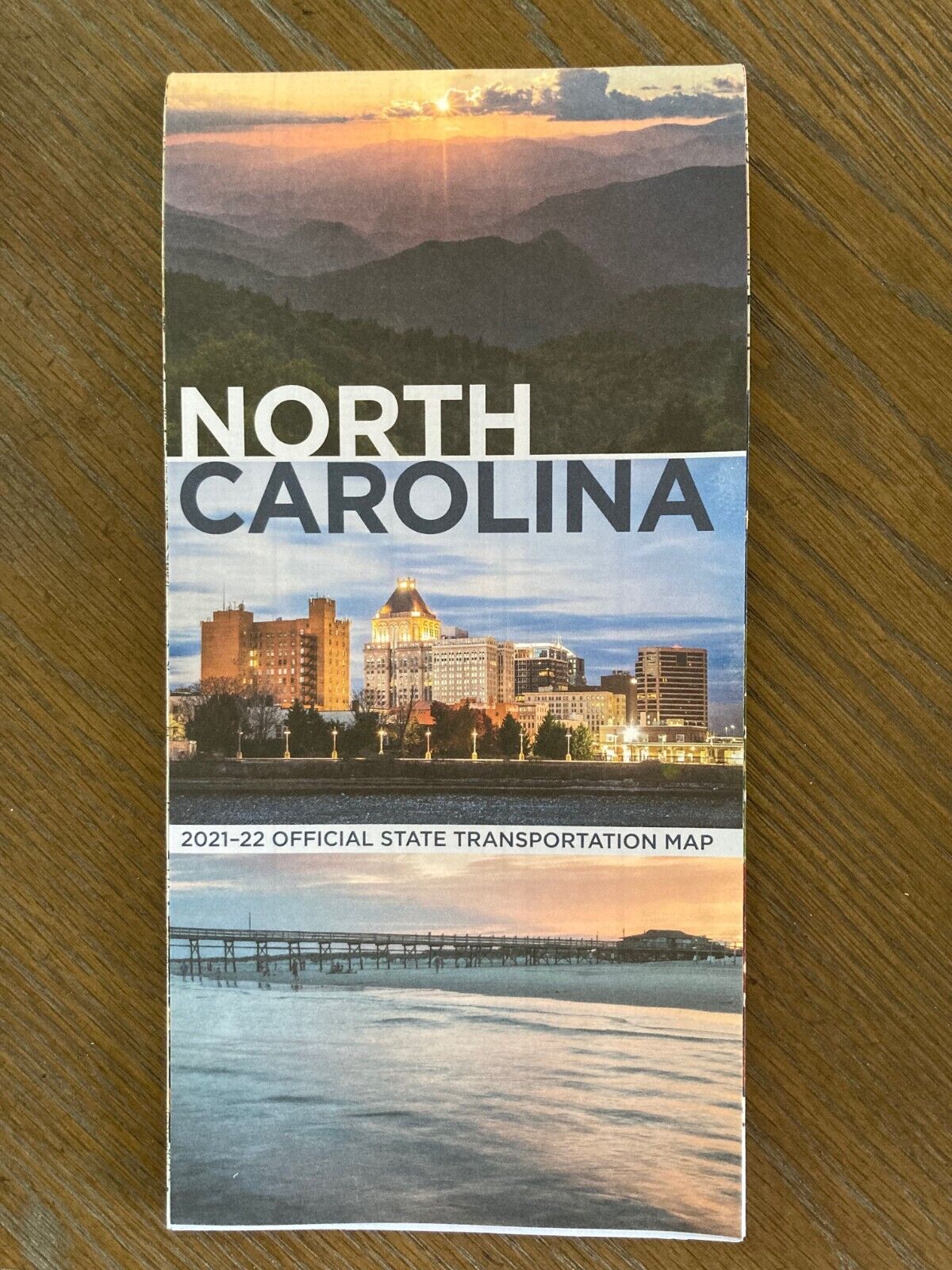  2021-2022 State of North Carolina Official State Transportation New Map.