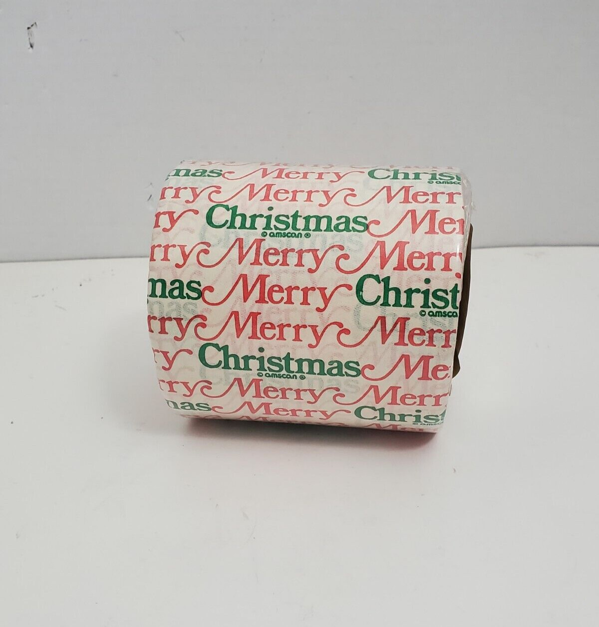 Vtg Amscan Christmas Toilet Paper Bathroom Decor Gift 2-ply 4.5\