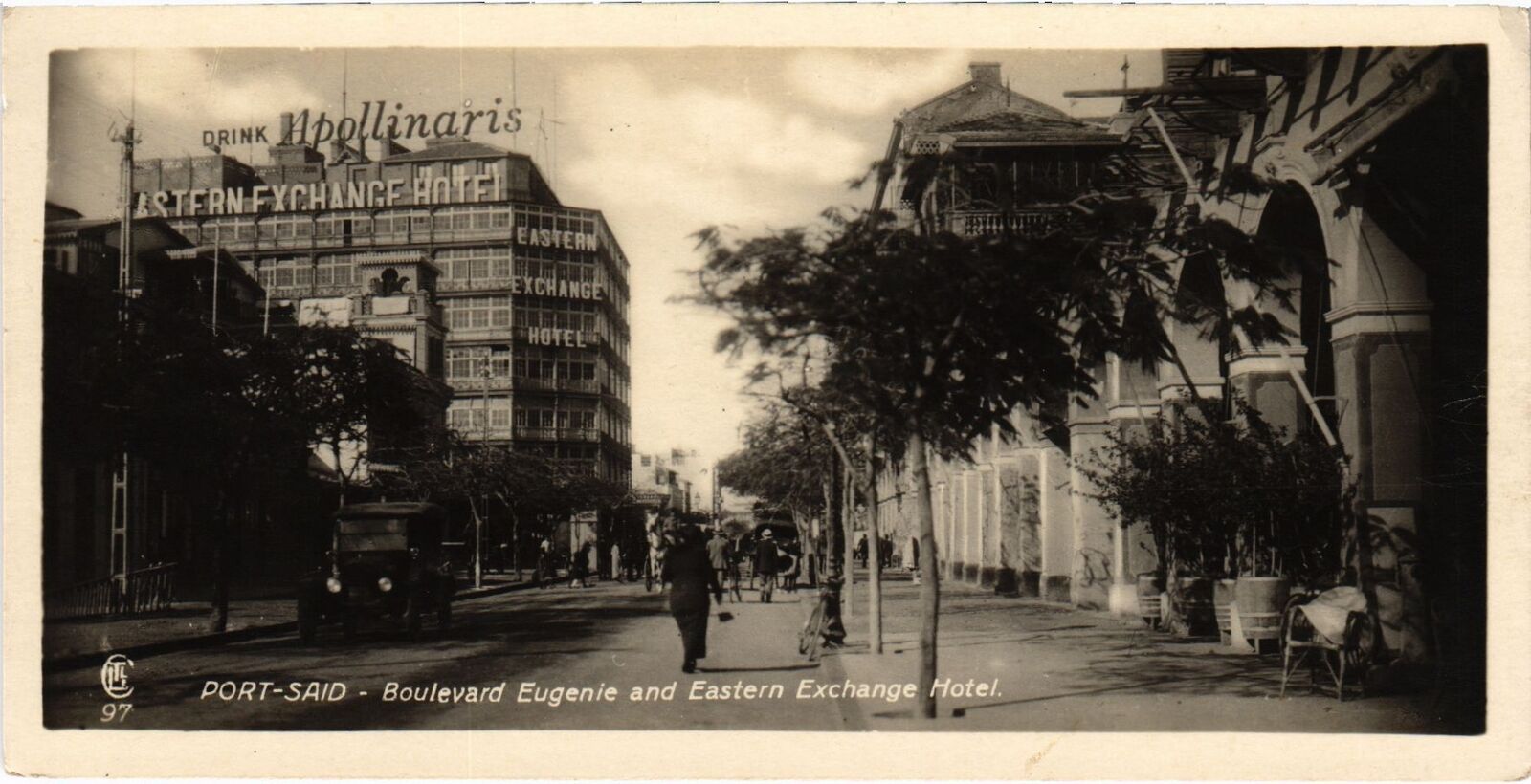 CPA AK PORT-SAID Boulevard Eugenie and Eastern Exchange Hotel EEGYPT (1324215)