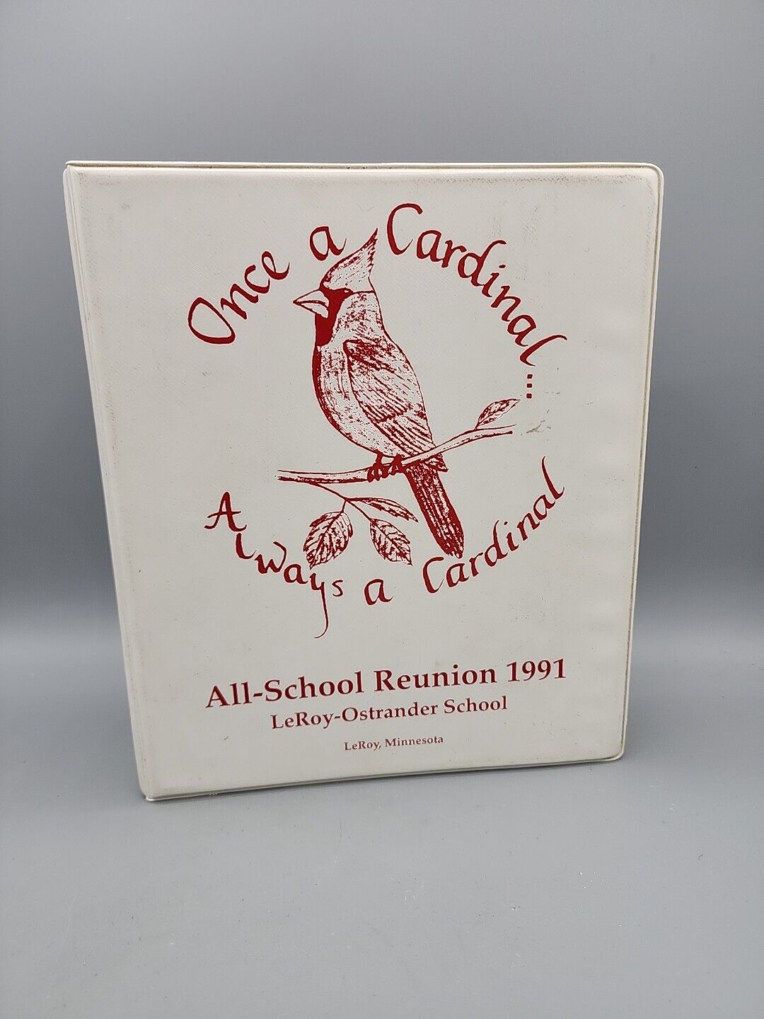 LeyRoy Ostrander School 1991 Reunion Cookbook Once A Cardinal Always A Cardinal