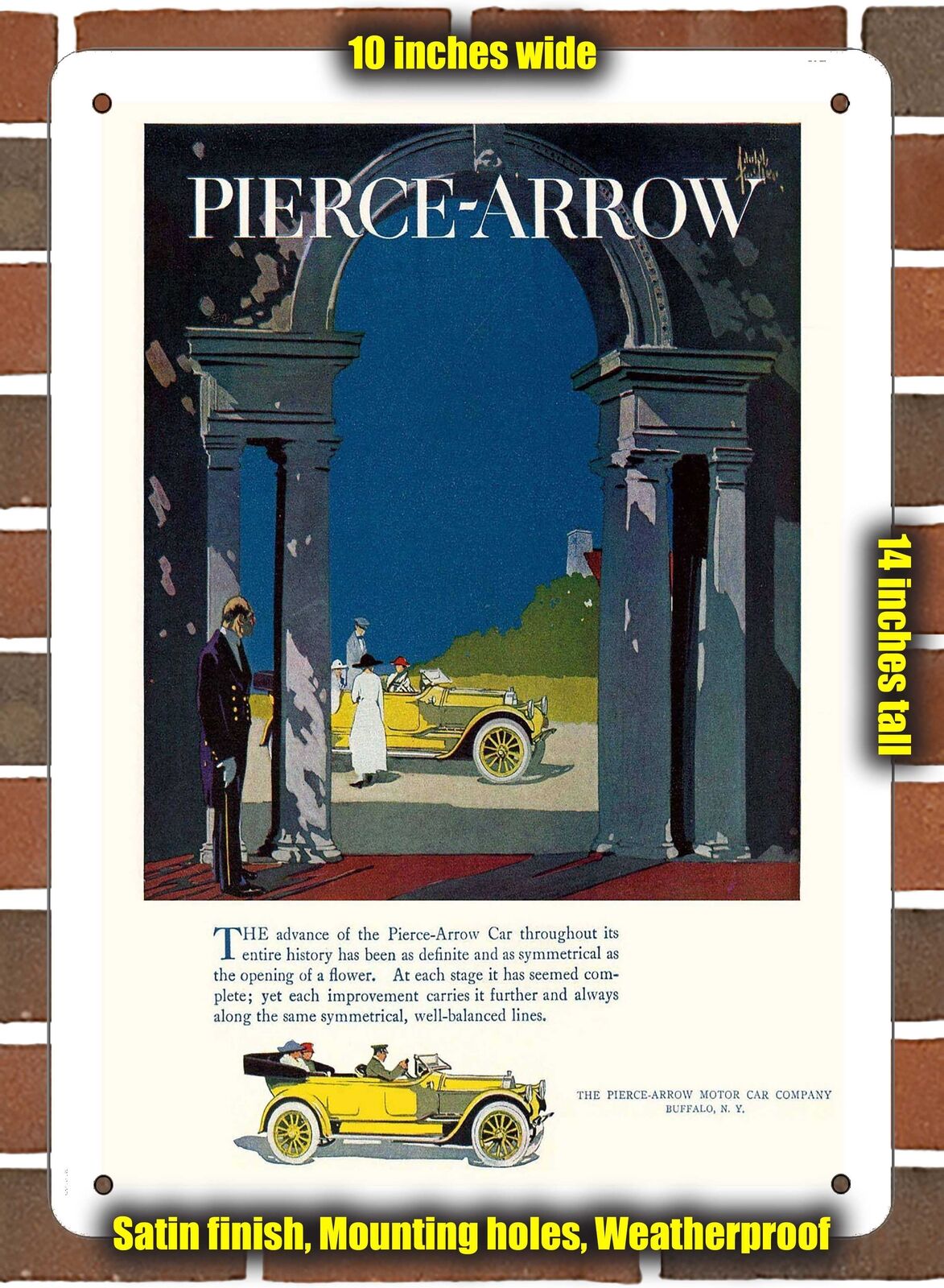 METAL SIGN - 1919 Pierce-Arrow Vintage Ad 01