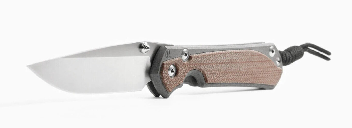 Chris Reeve Knives Small Sebenza 31 Natural Micarta S45VN S31-1212 DEMO MODEL