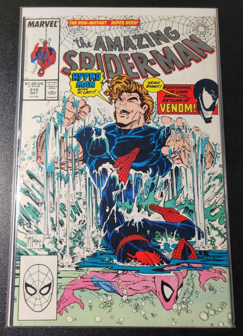Amazing Spider-Man #315 1st Venom Cover Appearance 1989 Vintage Todd McFarlane
