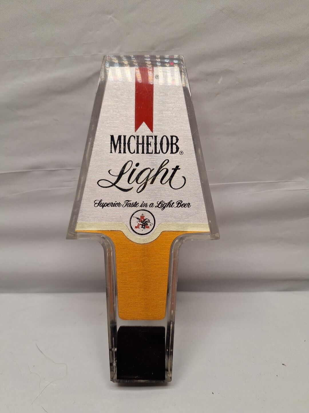 Vintage Acrylic Lucite MICHELOB light Beer Tap Handle Mancave 6 in Tall