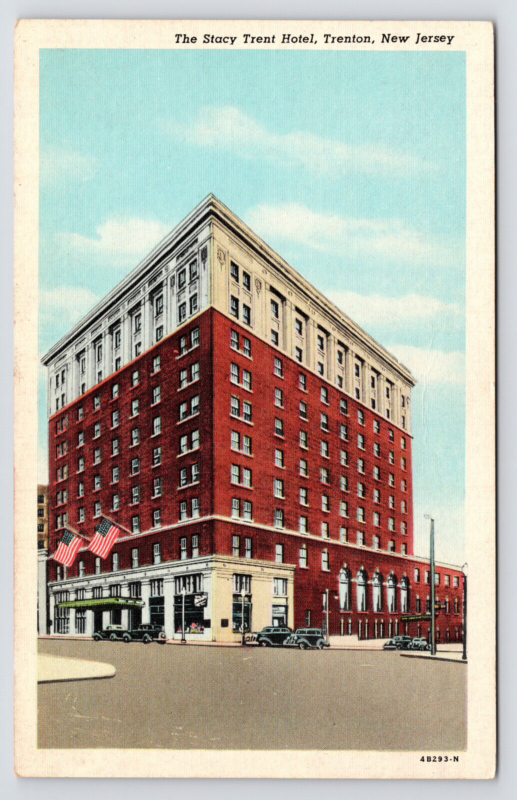 1920s Stacy Trent Hotel~Trenton New Jersey~NJ Antique Postcard
