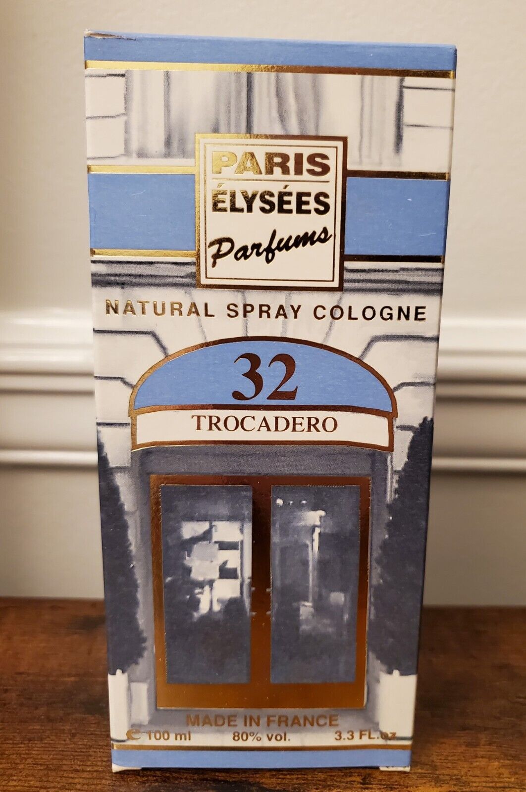 PARIS ELYSEES Parfums Natural Spray Cologne 32 Trocadero 3.3 oz FRANCE Vintage