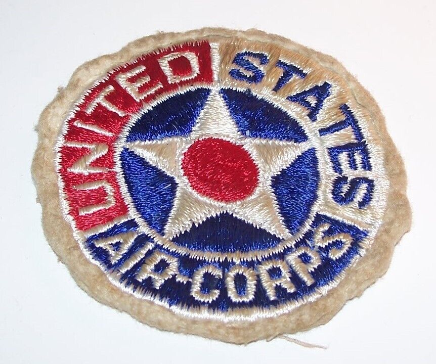 SALTY ORIGINAL EMBROIDERED WOOL WW2 ARMY AIR CORPS PATCH OFF UNIFORM