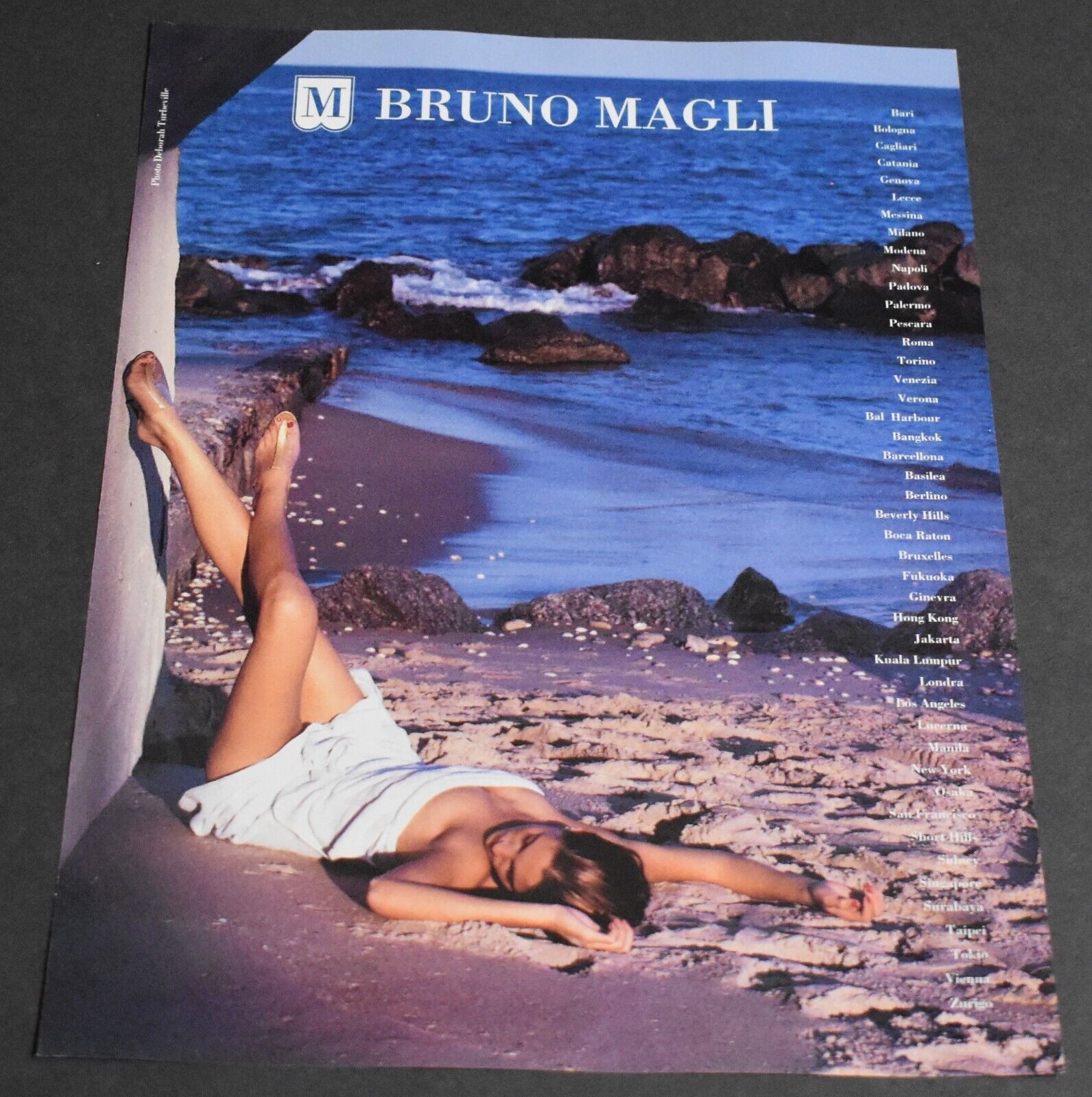 1995 Print Ad Heels Fashion Style Lady Long Legs Sexy Bruno Magli Beach Blonde