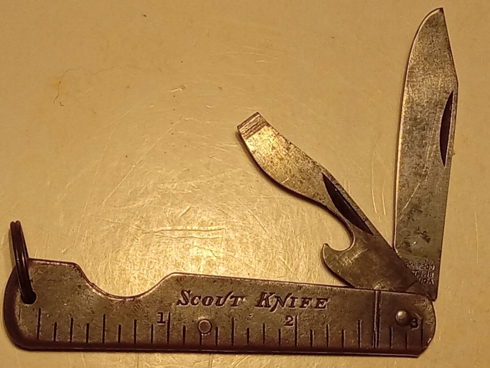 Eagle Knife Co. Made in USA.Patented Oct. 1, 1918. Scout Knife