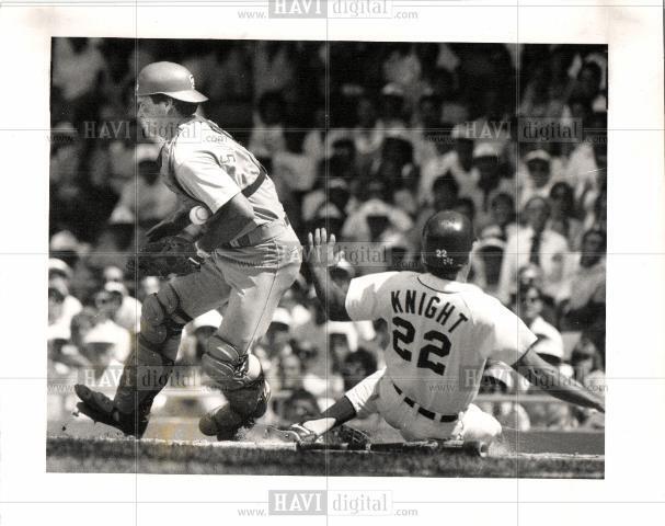 1988 press photo Detroit Tigers MLB Team Players US
