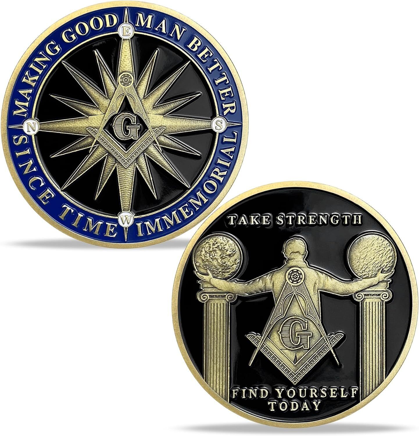Masonic Challenge Coin Master Mason Brotherhood Gifts Making Good Man Better