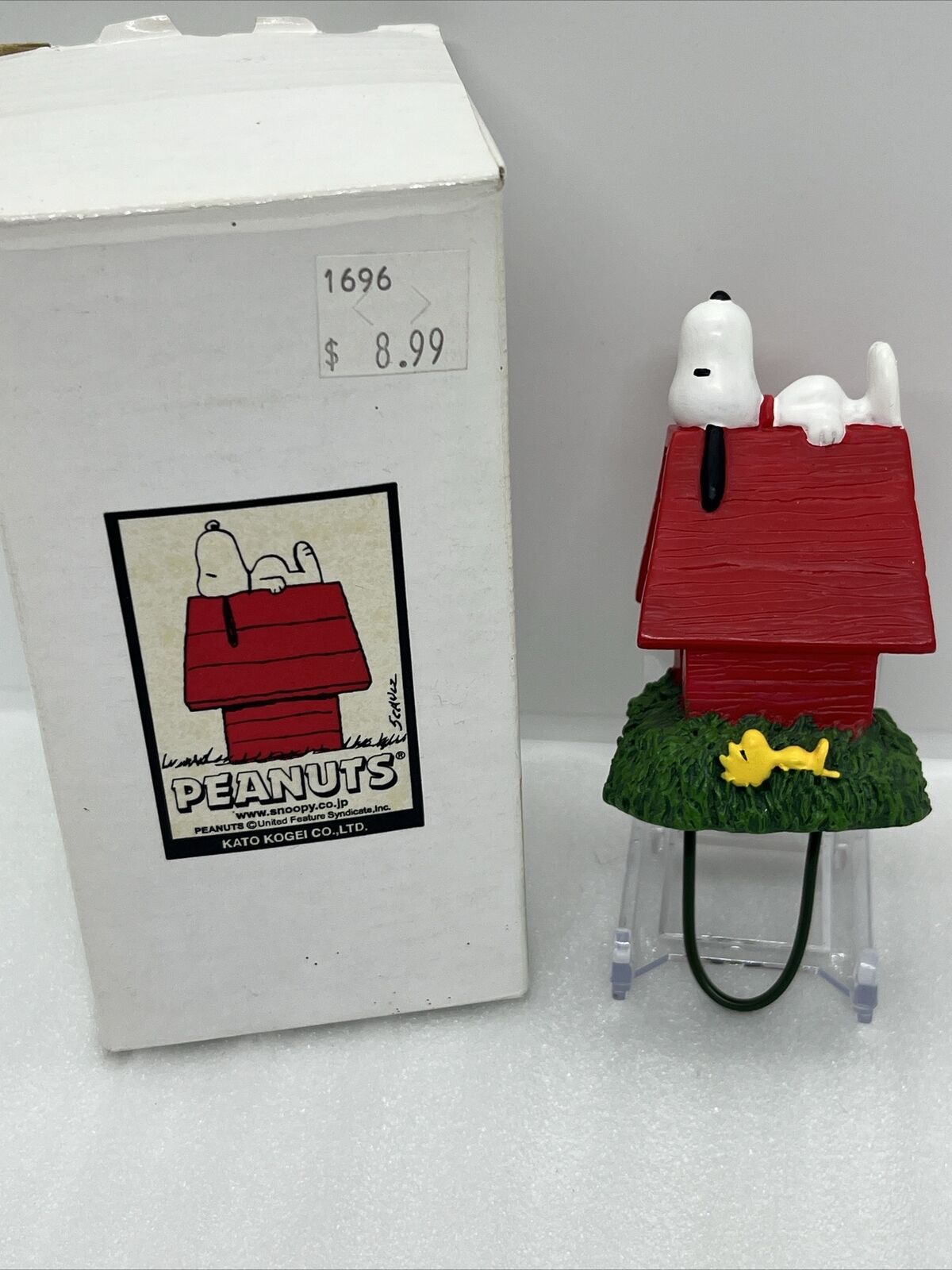Kato Kogei Snoopy On Dog House & Woodstock 4” Figure/Garden Decor/Cake Topper