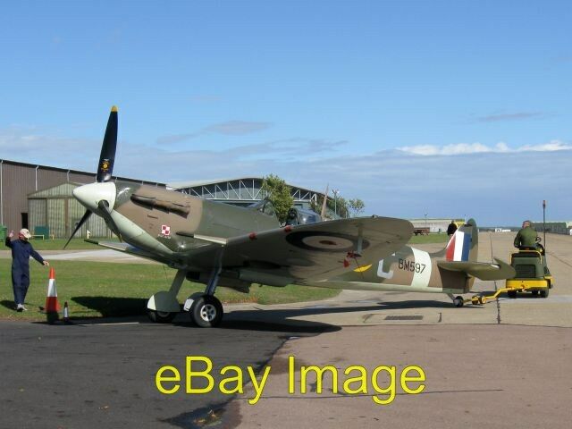 Photo 6x4 Spitfire Vb BM597 at Duxford Spitfire Vb BM597 (G-MKVB) is towe c2011