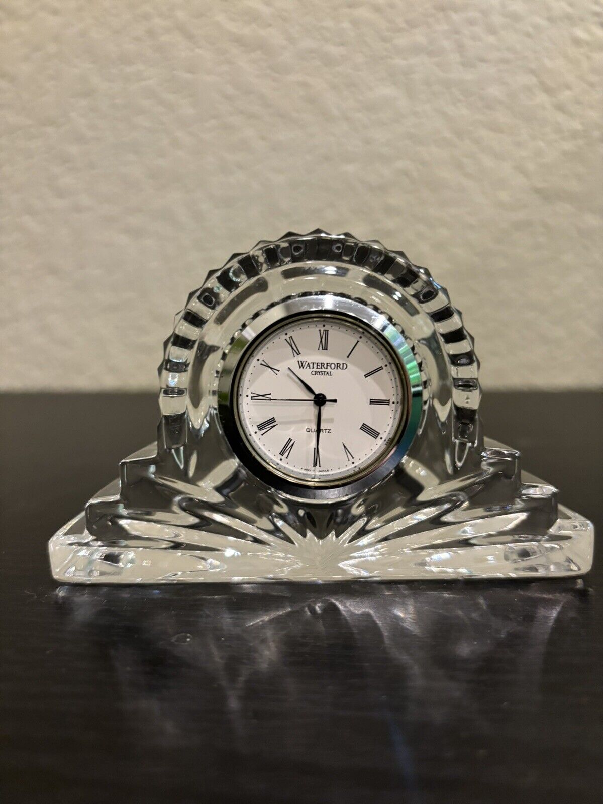 Waterford Crystal Small Mantle Style Clock Made in Ireland