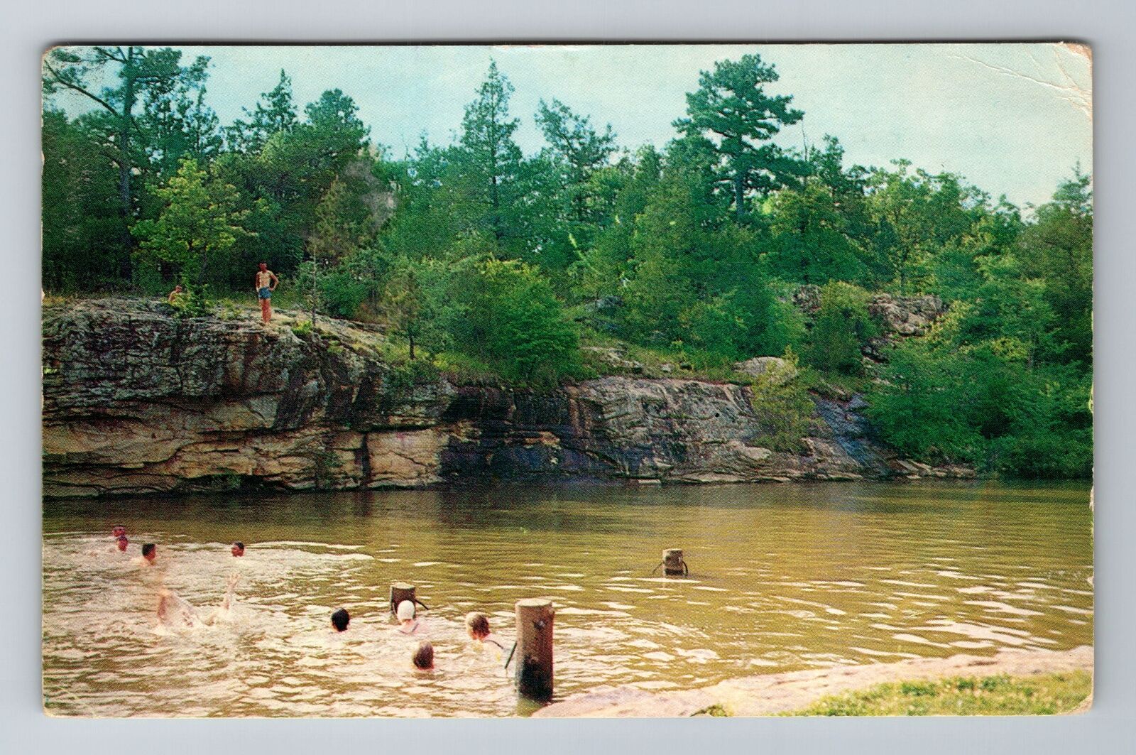 Morrilton AR-Arkansas, Swimming In Lake Roosevelt, Vintage c1962 Postcard