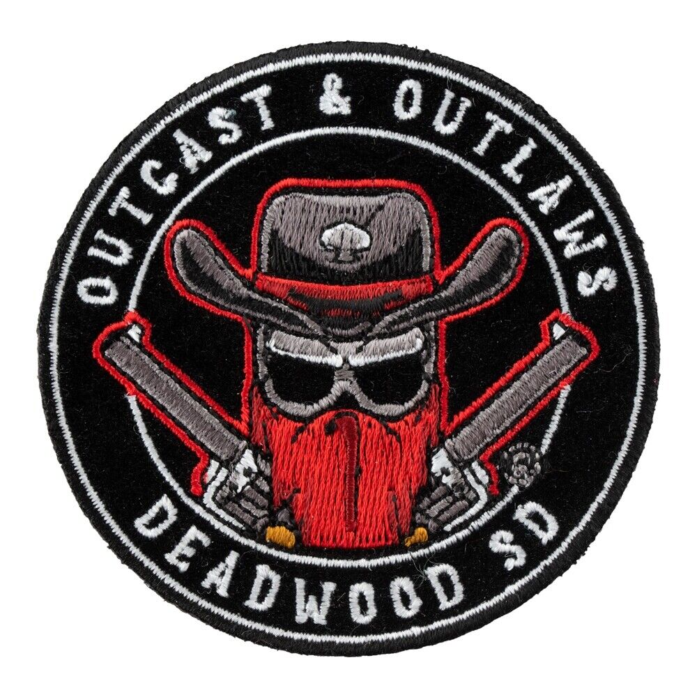 Outcast & Outlaws Western Bandit Deadwood Travel Patch, Small Size